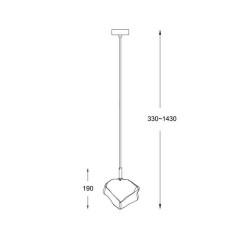 Подвесной светильник Zumaline ROCK P0488-01F-F4AC