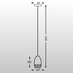 Подвесной светильник Zumaline Sila MD1510-1(White)