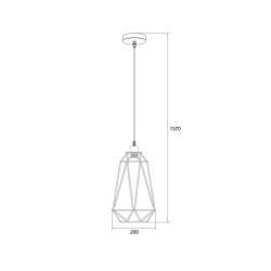 Подвесной светильник Zumaline Torch HP1423A-20-BL