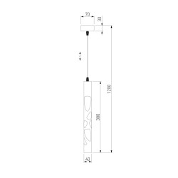 Подвесной светодиодный светильник Elektrostandard DLR037 12W 4200K кофейный a044558