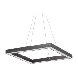 Подвесной светодиодный светильник Ideal Lux Oracle D60 Square Nero 245690