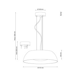 Подвесной светодиодный светильник Lucia Tucci Sia 850.400 Bianco Led