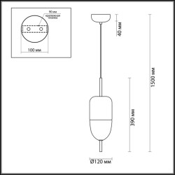 Подвесной светодиодный светильник Odeon Light L-vision Larus 4620/12L