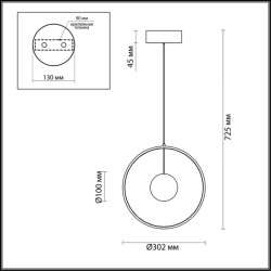 Подвесной светодиодный светильник Odeon Light L-vision Lond 4031/21LA