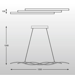 Подвесной светодиодный светильник Zumaline Resina L170221-3