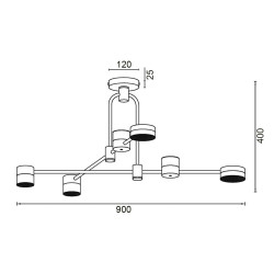 Подвесной светильник Vele Luce Orchestra VL7204L04