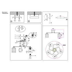 Потолочная люстра Ambrella light Traditional Modern TR303219