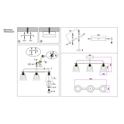 Потолочная люстра Ambrella light Traditional Modern TR303233