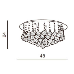 Потолочная люстра Azzardo Bolla 48 AZ1287