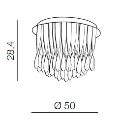 Потолочная люстра Azzardo Jewel 50 AZ1663