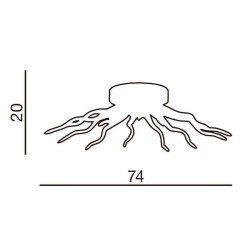 Потолочная люстра Azzardo Octopus top AZ0718