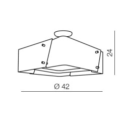 Потолочная люстра Azzardo Square 42 AZ0587