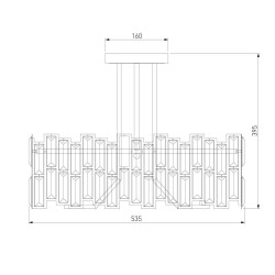 Потолочная люстра Bogates Zolletta 339/5 Strotskis Smart