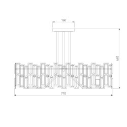 Потолочная люстра Bogates Zolletta 339/8 Strotskis Smart