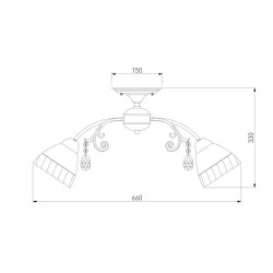 Потолочная люстра Eurosvet Camilla 30156/5 золото