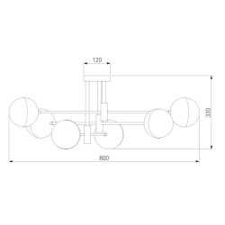 Потолочная люстра Eurosvet Nuvola 70129/6 хром