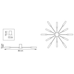 Потолочная люстра Lightstar Ragno 732127