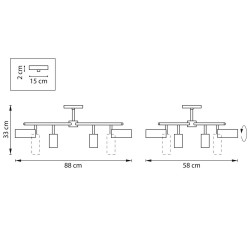 Потолочная люстра Lightstar Rullo (571728+214436-4+214487-4) LR728364874