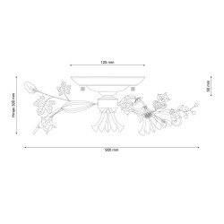 Потолочная люстра Lucia Tucci Fiori Di Rose 109.8.1