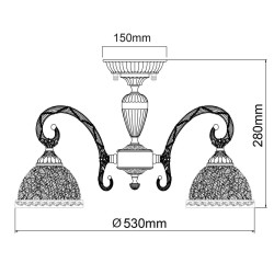 Потолочная люстра MW-Light Аманда 6 481011805