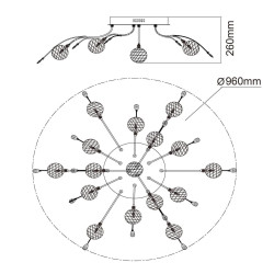 Потолочная люстра MW-Light Амелия 360014116