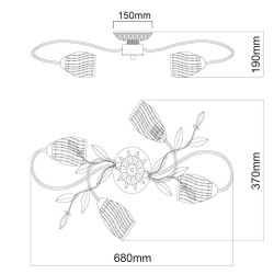 Потолочная люстра MW-Light Верона 334013504