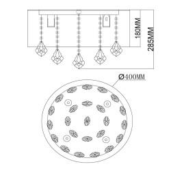 Потолочная люстра MW-Light Жаклин 465015904