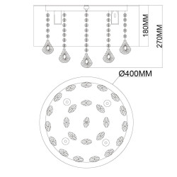 Потолочная люстра MW-Light Жаклин 465016304