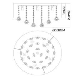 Потолочная люстра MW-Light Жаклин 465016406