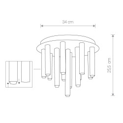 Потолочная люстра Nowodvorski Stalactite 8355