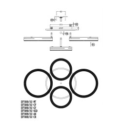 Потолочная люстра Seven Fires Loyano SF7069/5C-CR-BL