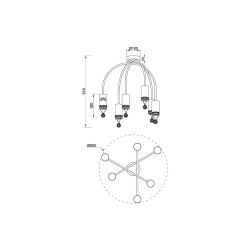 Потолочная люстра Vele Luce Pioggia VL4283L06