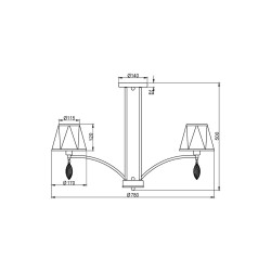 Потолочная люстра Vele Luce Sinfonia VL4184L08