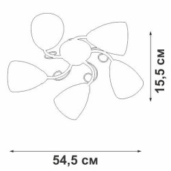 Потолочная люстра Vitaluce V3886-9/5PL