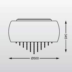 Потолочная люстра Zumaline Vista C0076-06K-F4GR