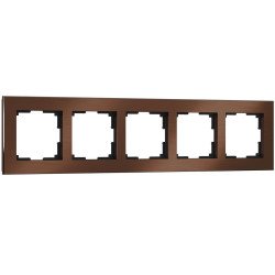 Рамка Werkel Aluminium на 5 постов алюминий коричневый WL11-Frame-05 4690389073724