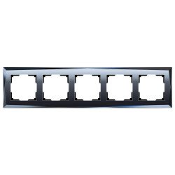 Рамка Werkel Diamant на 5 постов черный WL08-Frame-05 4690389063664