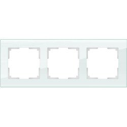 Рамка Werkel Favorit на 3 поста натуральное стекло WL01-Frame-03 4690389060182