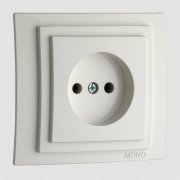 Розетка 2К Mono Electric Larissa 16A 250V винтовое подключение белый 103-191922-116