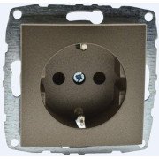 Розетка 2К+З Mono Electric Despina/ Larissa 16A 250V винтовое подключение бронза 500-002321-117