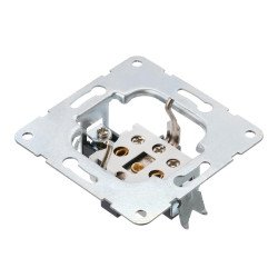 Розетка LK Studio с з/к, со шторками (белый) LK60 863204-1