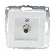 Розетка TV концевая Mono Electric Despina/ Larissa с экраном белый 500-001905-138