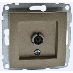 Розетка TV проходная Mono Electric Despina/ Larissa универсальная экран бронза 500-002305-137