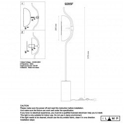 Торшер iLamp Stereo 9285F GL SM