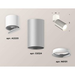 Комплект спота Ambrella light Techno Spot XM (A2220, C6324, N6101) XM6324030