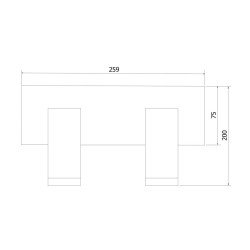 Светодиодный спот Eurosvet Fleur 20066/2 LED черный/золото