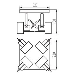 Спот Kanlux SONDA II EL-4O B 34928