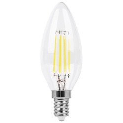 Лампа светодиодная филаментная Feron E14 11W 6400K прозрачная LB-713 38231