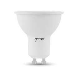 Лампа светодиодная Gauss GU10 5W 3000K матовая 101506105