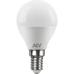 Лампа светодиодная REV G45 Е14 9W 6500K холодный белый свет шар 32504 8